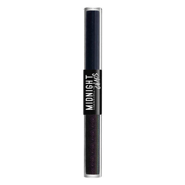 NYX PROFESSIONAL MAKEUP Midnight Chaos Dual-Ended Eyeliner, Liquid Eyeliner, Blue/Midnight Warrior