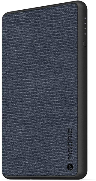 mophie powerstation plus mini (Fabric) - Power bank - 4060 mAh - 2.1 A (USB, Micro-USB Type B) - on cable: Micro-USB, Lightning - navy blue